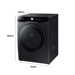 Lava e Seca 18 Kg WD18T Samsung Eco Bubble Preto e Inox com 25 Programas de Lavagem
