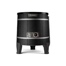 Lavadora de Roupas 5Kg Tradicional com Timer Semiautomática 110 Volts, Madeira Escura, Wanke