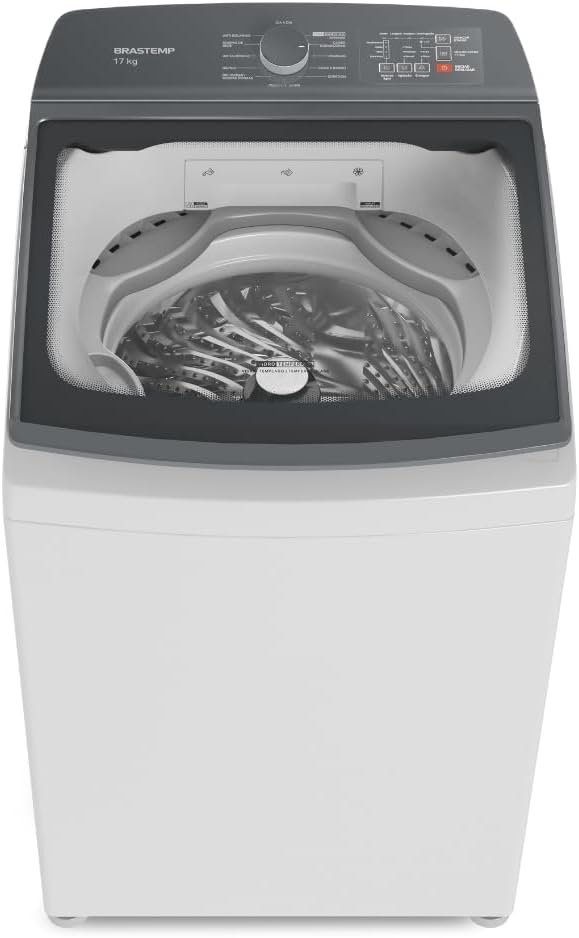 Lavadora De Roupas Brastemp BWK17AB 17Kg Com Ciclo Tira Manchas Advanced e Ciclo Antibolinha