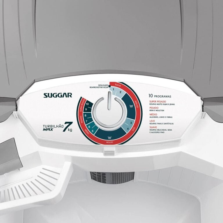 Suggar Lavadora de roupas LV7021BR Turbilhão Max 7kg 127V Branca (2)