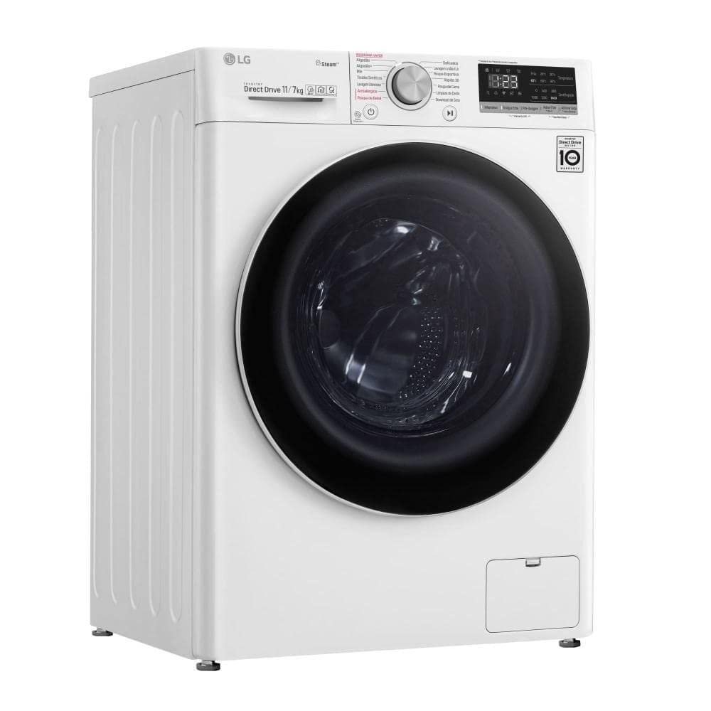 Lava e Seca Smart LG VC4 11kg Branco com Inteligência Artificial AIDD™