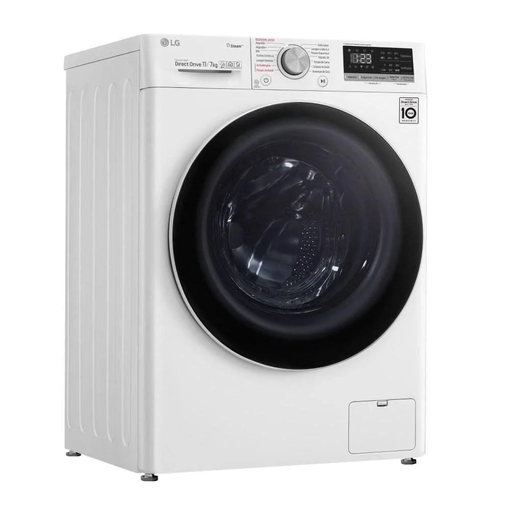Lava e Seca Smart LG VC4 11kg Branco com Inteligência Artificial AIDD™