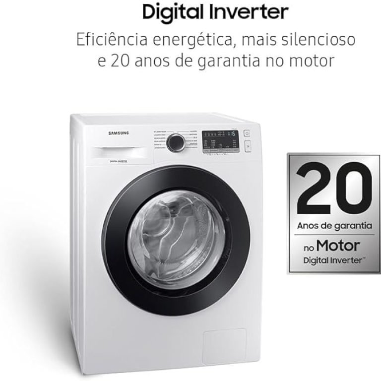 Lava E Seca Samsung WD11M com Digital Inverter Branca ou Inox 11kg 4